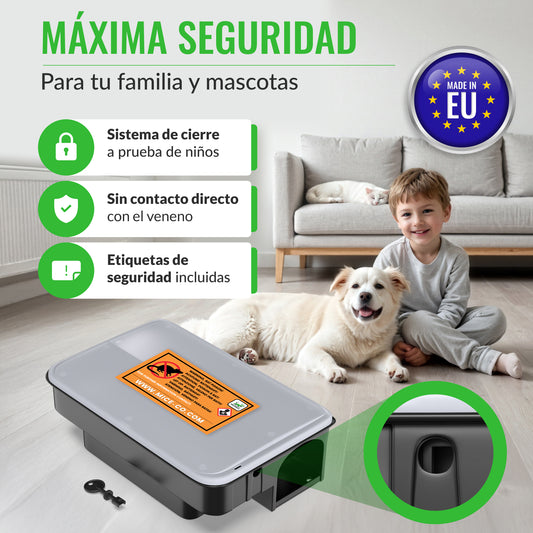 Portacebos para Ratas con Tapa Transparente - Pack 2 Unidades - Mice&Co