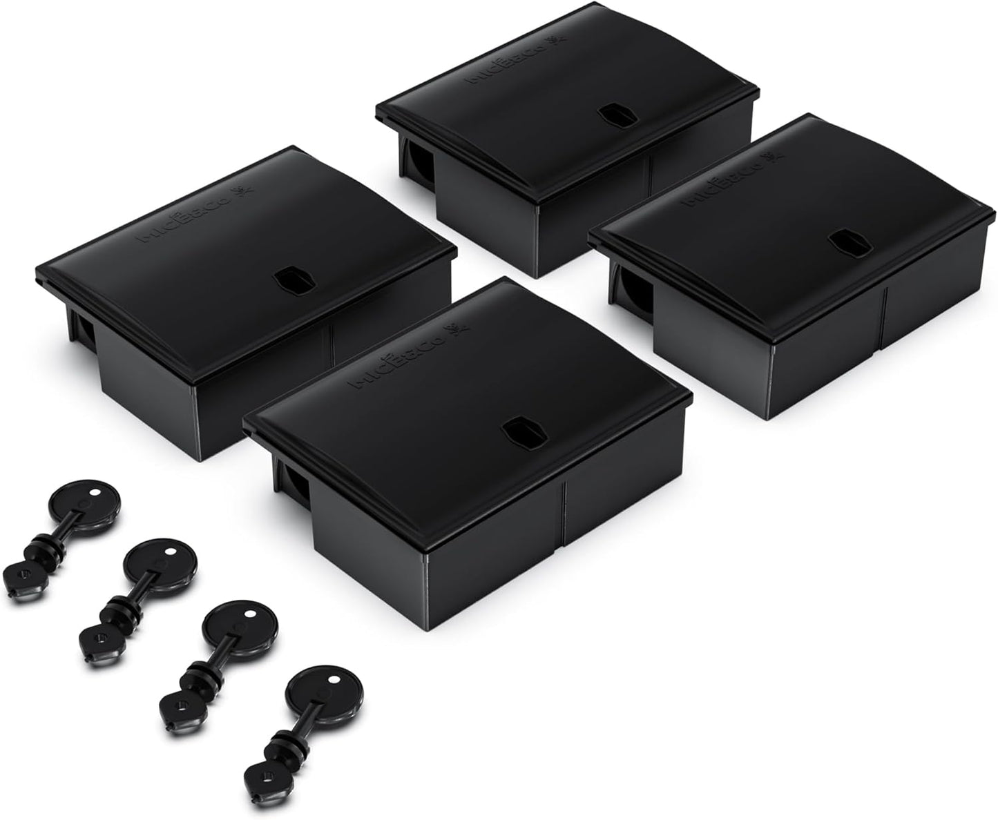 Portacebos para Ratones con Llave - Pack 4 Unidades